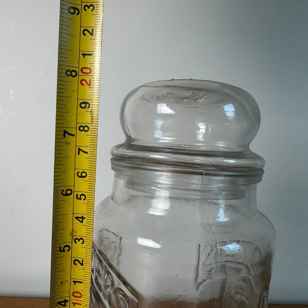 Planters 75th Anniversary Peanut Planter Peanut Character Glass Jar‎ with Lid